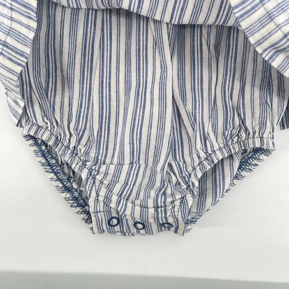 Just One You By Carter’s Baby Girl’s Striped Embroidered Sunsuit Dress 9M